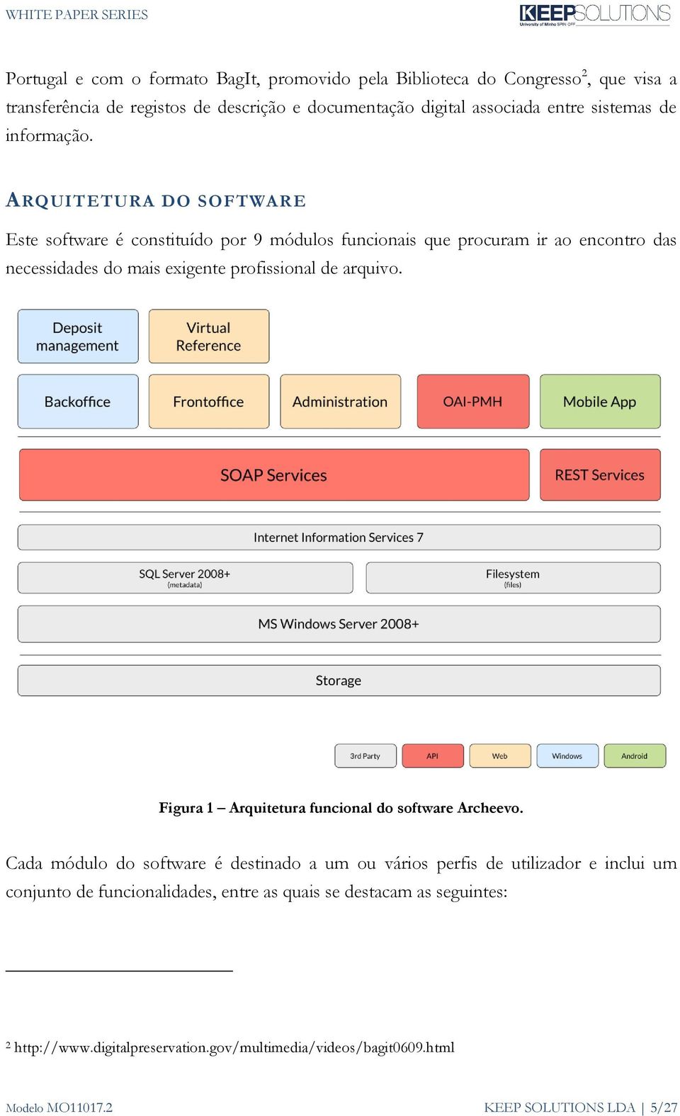 ARQUITETURA DO SOFTWARE Este software é constituído por 9 módulos funcionais que procuram ir ao encontro das necessidades do mais exigente profissional de arquivo.