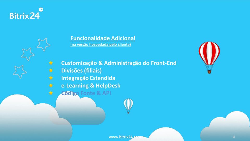 Divisões (filiais) Integração Estendida e-learning