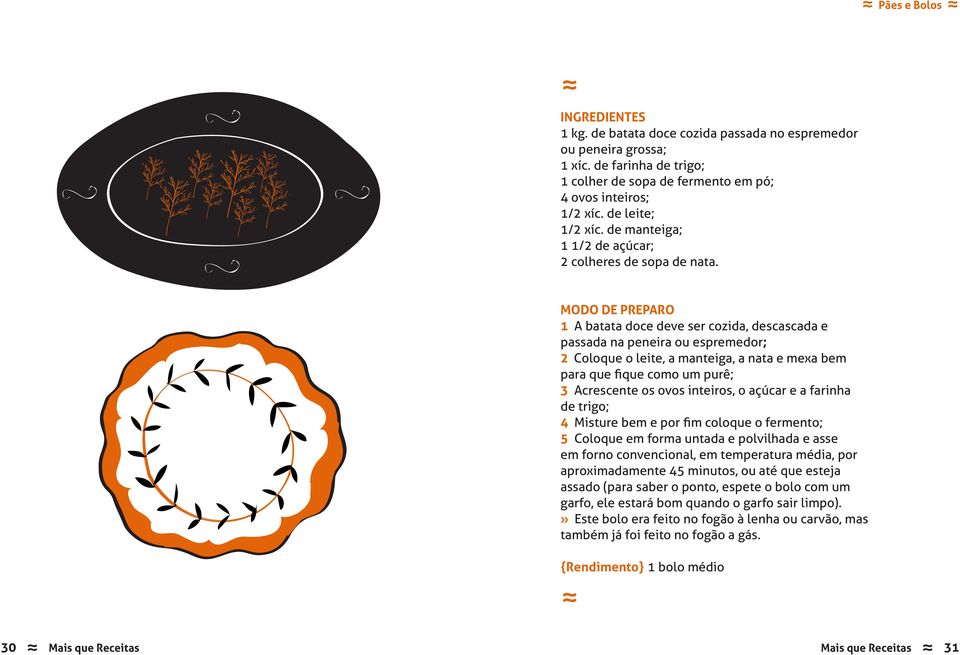 1 A batata doce deve ser cozida, descascada e passada na peneira ou espremedor; 2 Coloque o leite, a manteiga, a nata e mexa bem 3 Acrescente os ovos inteiros, o açúcar e a farinha de trigo; 4 5