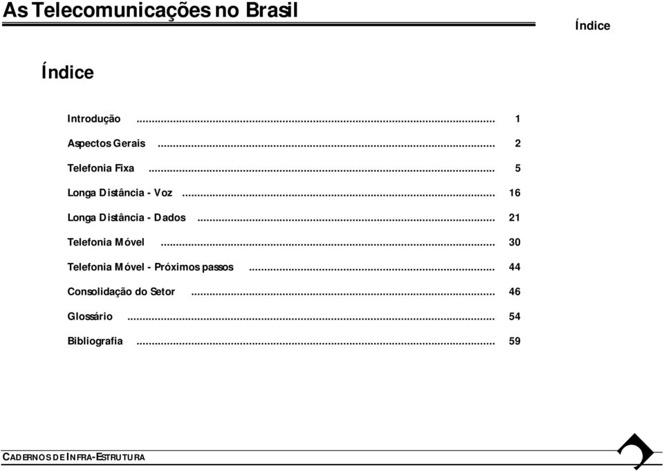 .. 21 Telefonia Móvel... 30 Telefonia Móvel - Próximos passos.