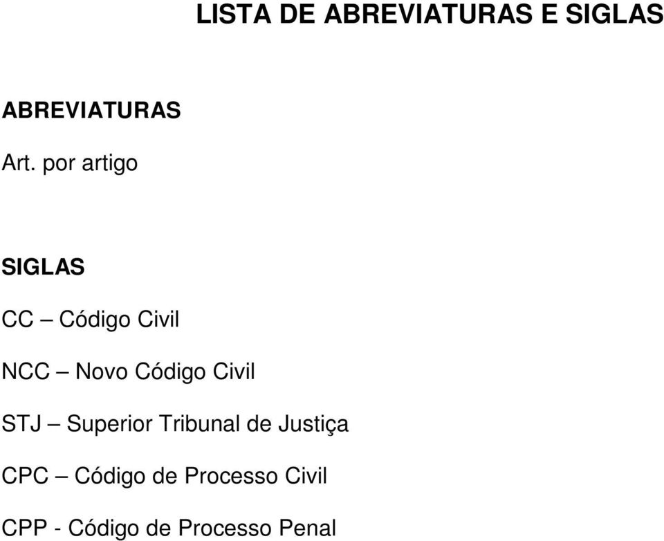 Civil STJ Superior Tribunal de Justiça CPC Código