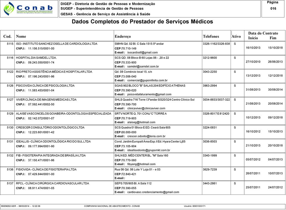 Hyara Center Lj05 Rua 06 Qd. 06 Lote Y Loja 01 - e 03 3036-8503 3340-1999 3629-7239 3443-2861 CEP :70.390-055 cardiovasc.credenciamento@gmail.