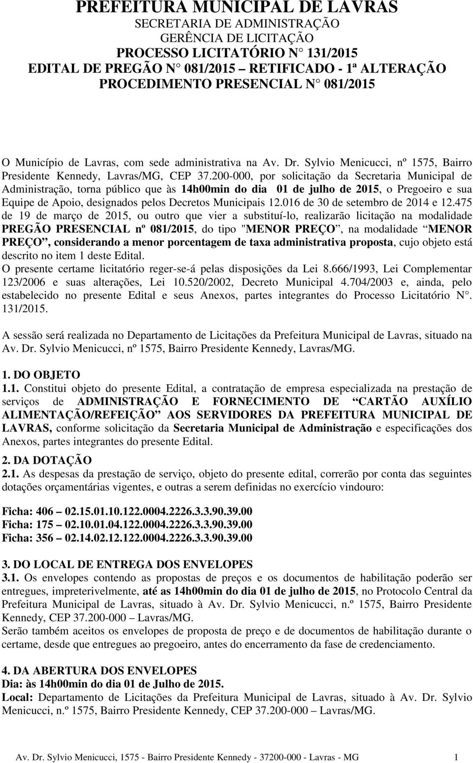 016 de 30 de setembro de 2014 e 12.