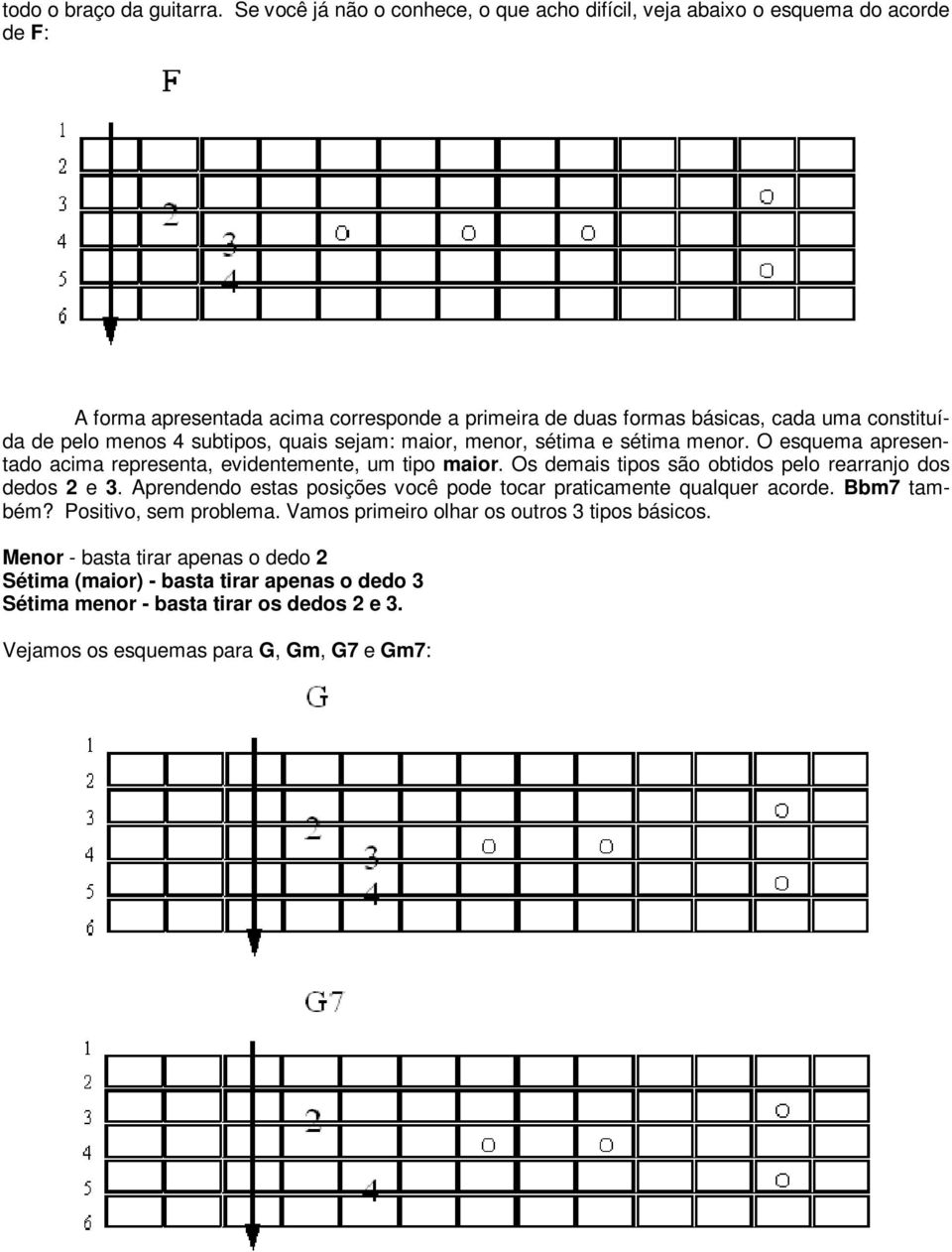 pelo menos 4 subtipos, quais sejam: maior, menor, sétima e sétima menor. O esquema apresentado acima representa, evidentemente, um tipo maior.