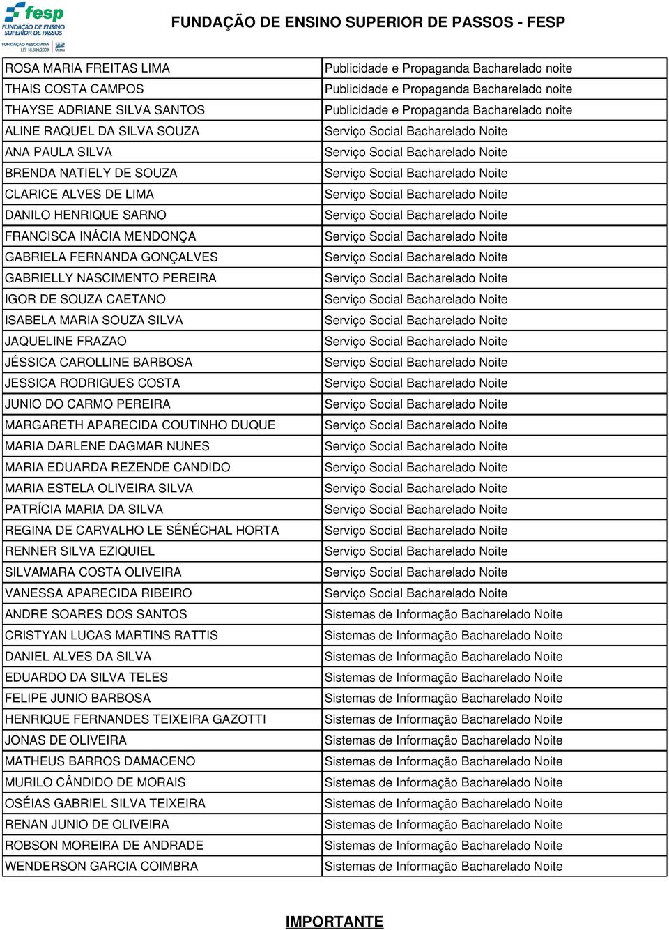 PEREIRA MARGARETH APARECIDA COUTINHO DUQUE MARIA DARLENE DAGMAR NUNES MARIA EDUARDA REZENDE CANDIDO MARIA ESTELA OLIVEIRA SILVA PATRÍCIA MARIA DA SILVA REGINA DE CARVALHO LE SÉNÉCHAL HORTA RENNER