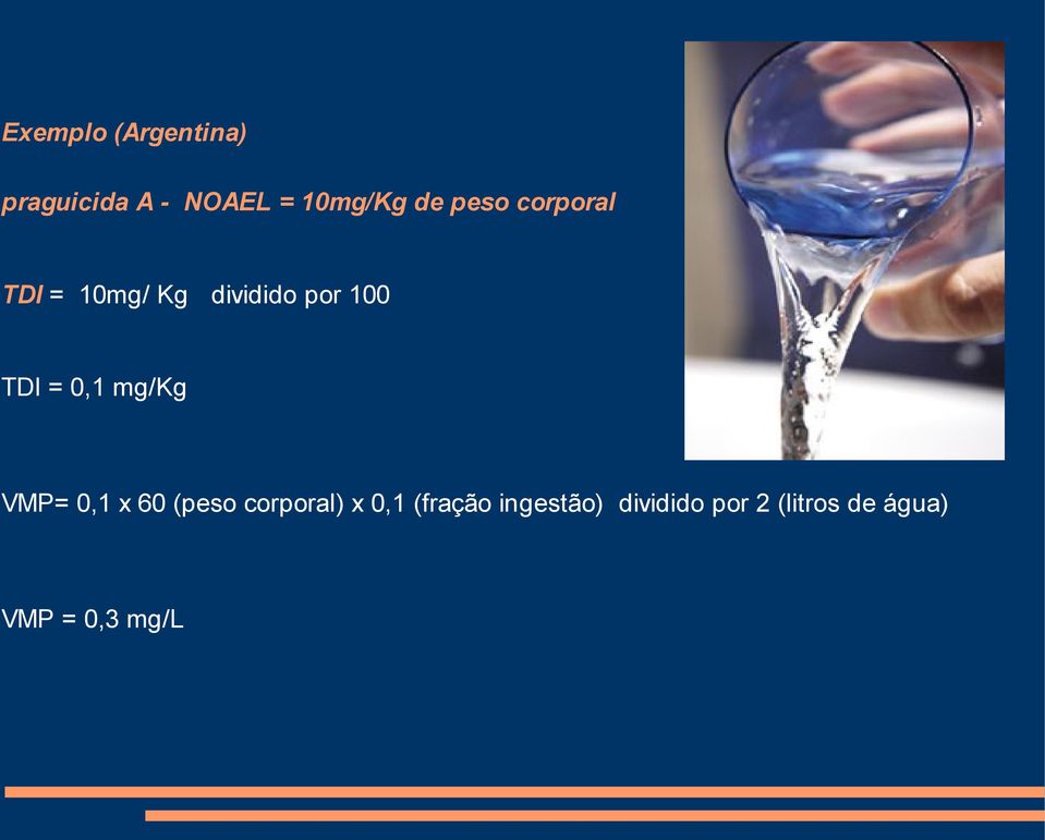 0,1 mg/kg VMP= 0,1 x 60 (peso corporal) x 0,1 (fração