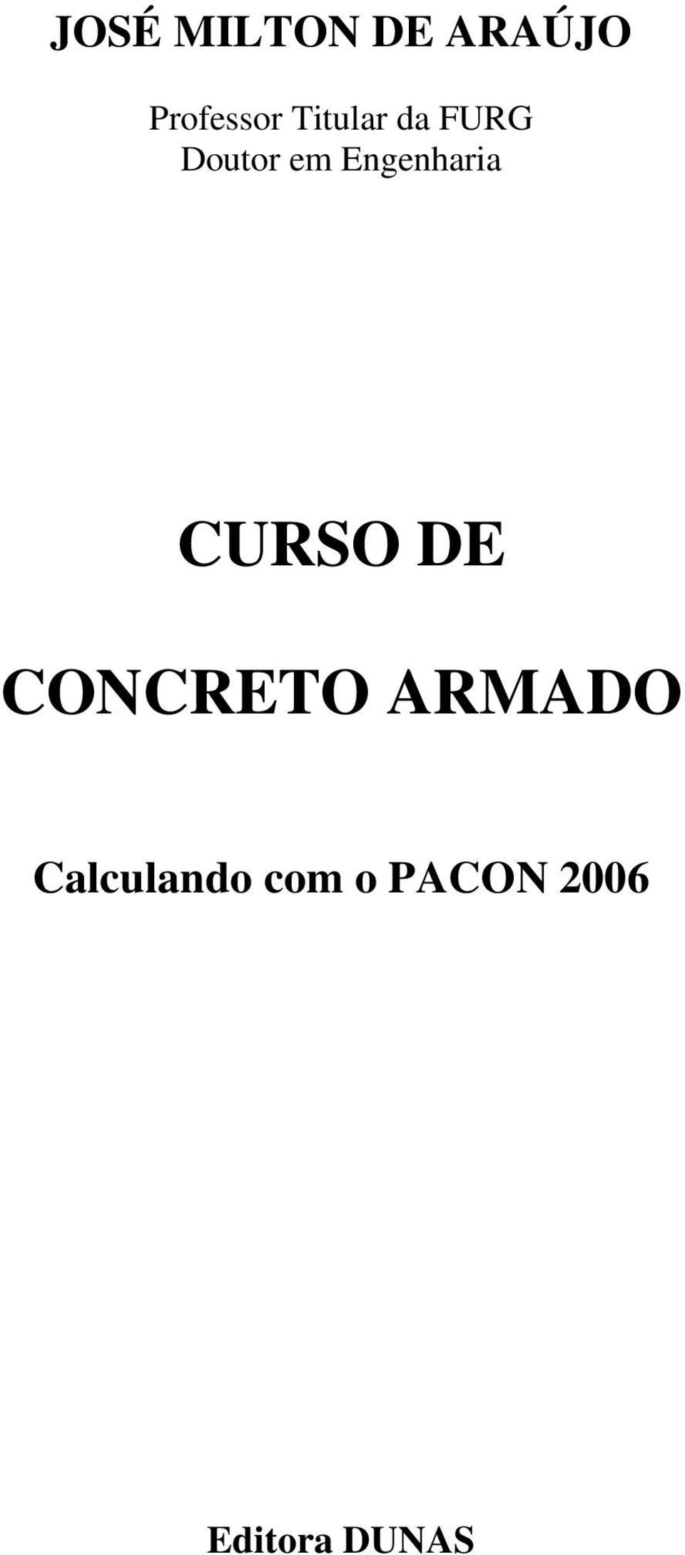 Engenharia CURSO DE CONCRETO