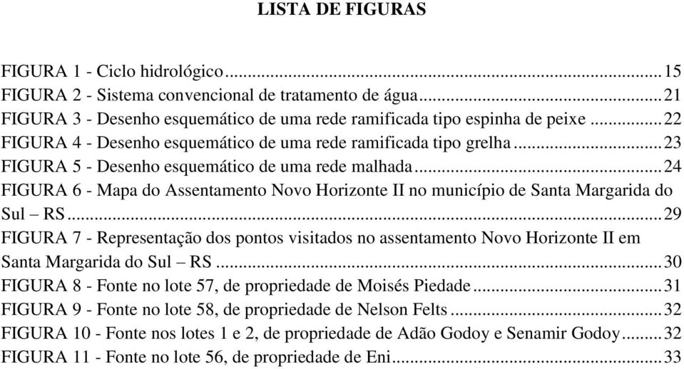 .. 24 FIGURA 6 - Mapa do Assentamento Novo Horizonte II no município de Santa Margarida do Sul RS.