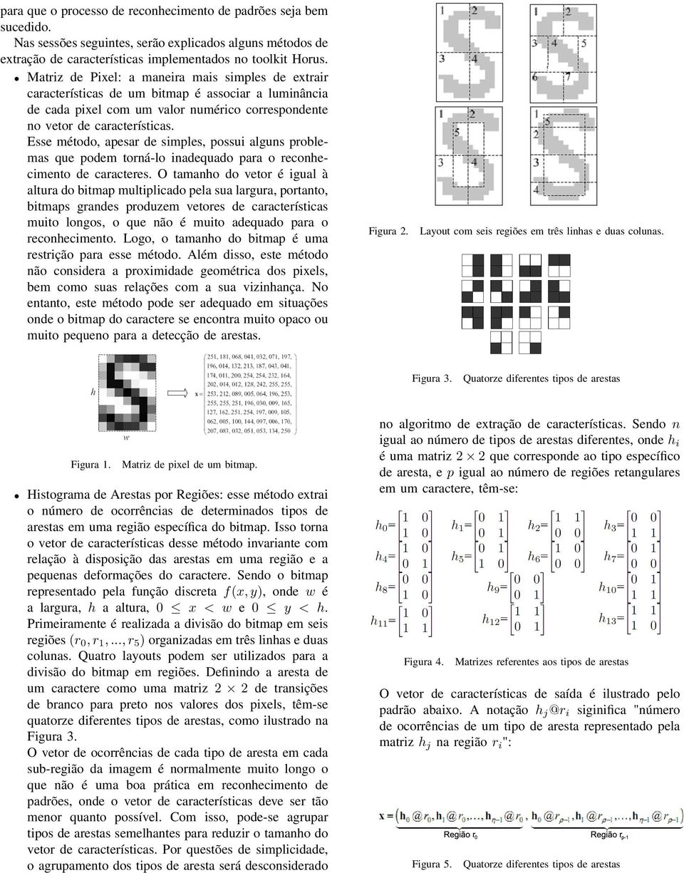 Esse método, apesar de simples, possui alguns problemas que podem torná-lo inadequado para o reconhecimento de caracteres.