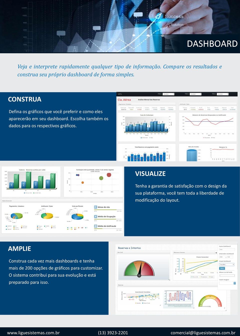 VISUALIZE Tenha a garantia de satisfação com o design da sua plataforma, você tem toda a liberdade de modificação do layout.