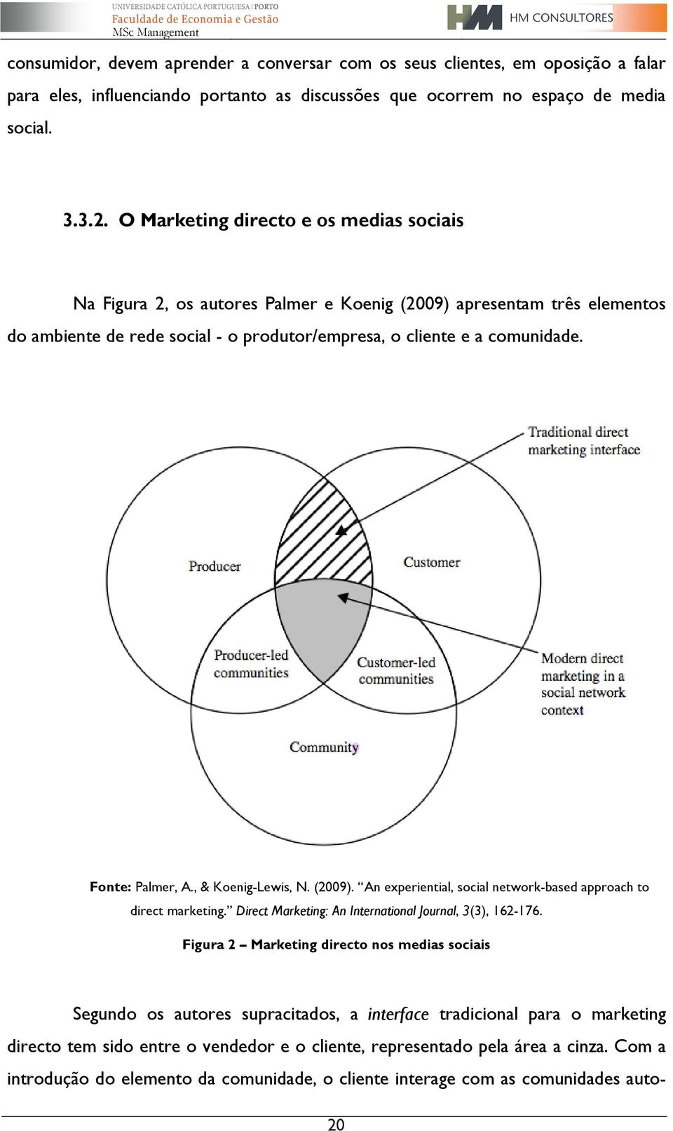 Fonte: Palmer, A., & Koenig-Lewis, N. (2009). An experiential, social network-based approach to direct marketing. Direct Marketing: An International Journal, 3(3), 162-176.