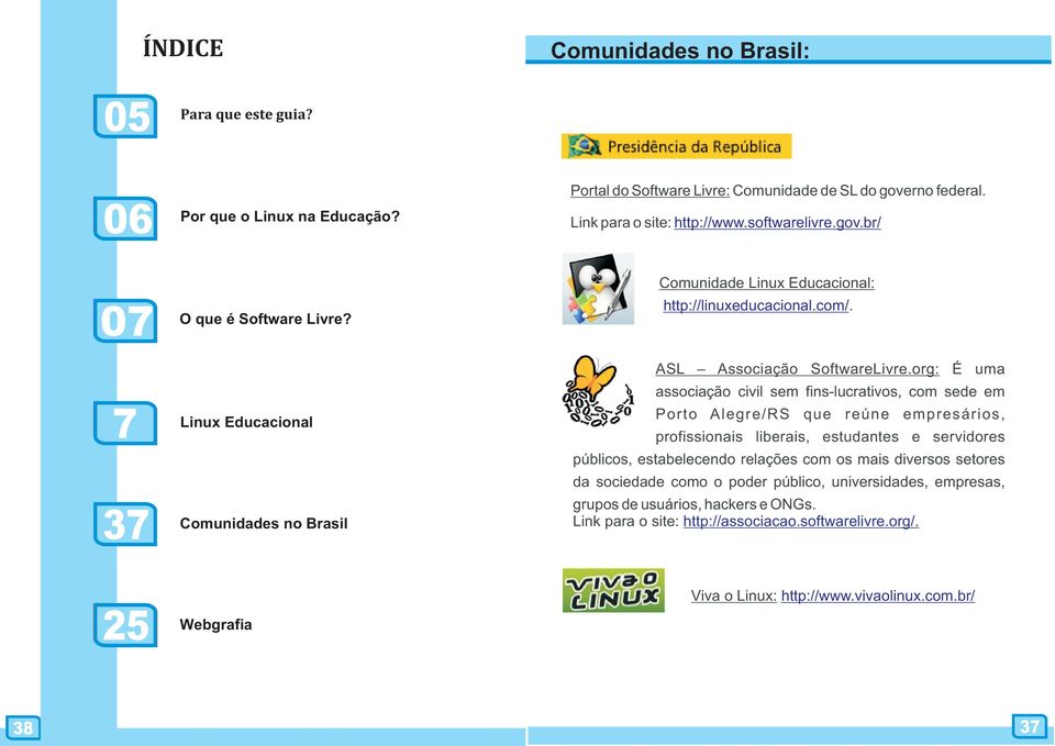 org: É uma associação civil sem fins-lucrativos, com sede em Porto Alegre/RS que reúne empresários, profissionais liberais, estudantes e servidores públicos, estabelecendo relações com os mais