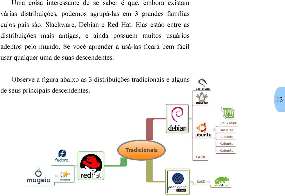 Elas estão entre as distribuições mais antigas, e ainda possuem muitos usuários adeptos pelo mundo.