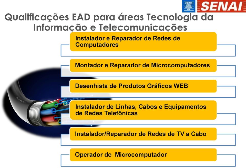 Desenhista de Produtos Gráficos WEB Instalador de Linhas, Cabos e Equipamentos de