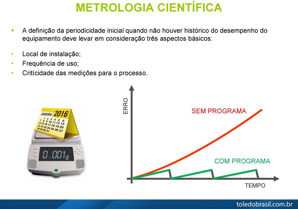 consideração três aspectos básicos: Local de instalação; Frequência de