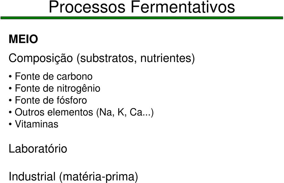 de fósforo Outros elementos (Na, K, Ca.