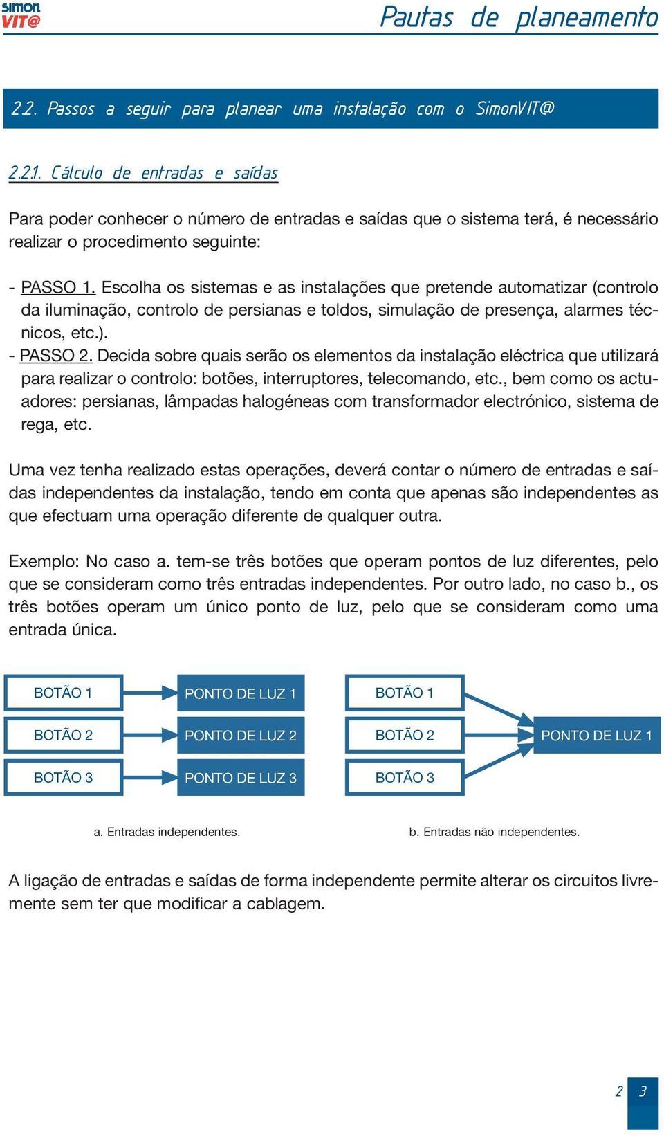 Escolha os sistemas e as instalações que pretende automatizar (controlo da iluminação, controlo de persianas e toldos, simulação de presença, alarmes técnicos, etc.). - PASSO.