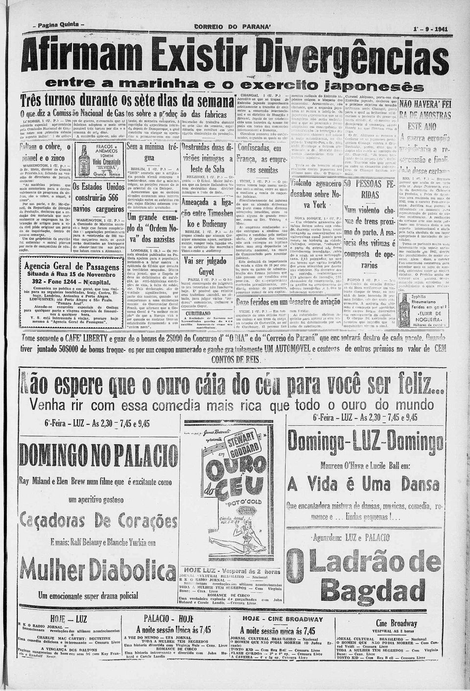 lcs, falando na ""eunão dc dlrectorcs de jornas, declarou: "As atéras pras que as escassea para o desenvolvlento do prograa da defesa, são o cobre, o níquel, o znco". Por sua parte, o Sr.