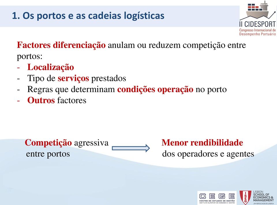 prestados - Regras que determinam condições operação no porto - Outros