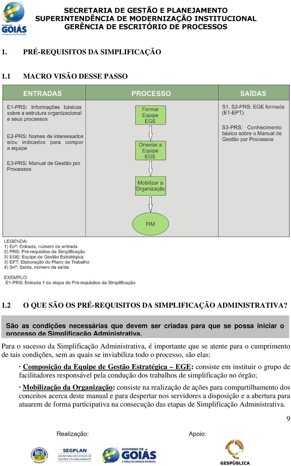 Para o sucesso da Simplificação Administrativa, é importante que se atente para o cumprimento de tais condições, sem as quais se inviabiliza todo o processo, são elas: Composição da Equipe de Gestão