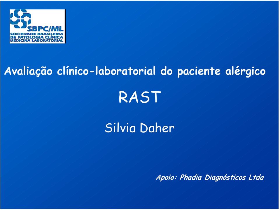 paciente alérgico RAST