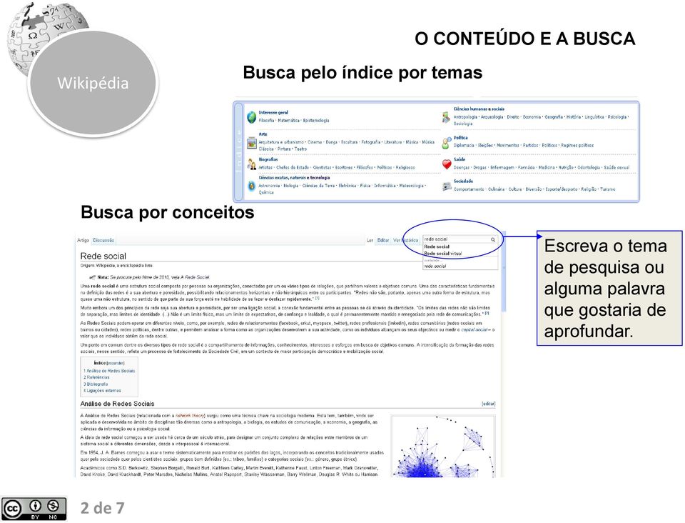 conceitos Escreva o tema de pesquisa ou