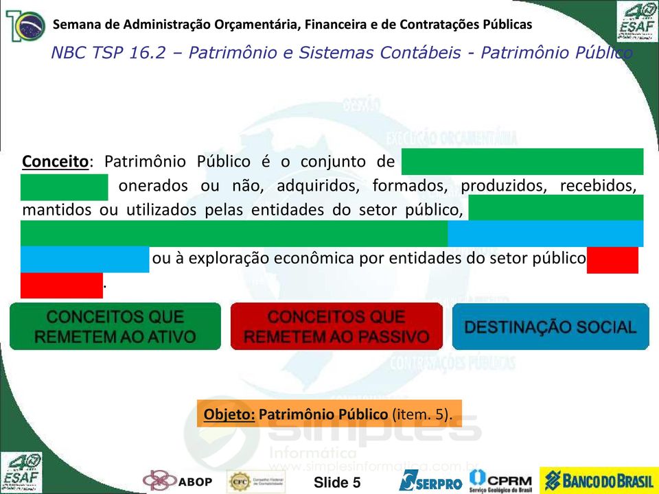 intangíveis, onerados ou não, adquiridos, formados, produzidos, recebidos, mantidos ou utilizados pelas entidades do setor