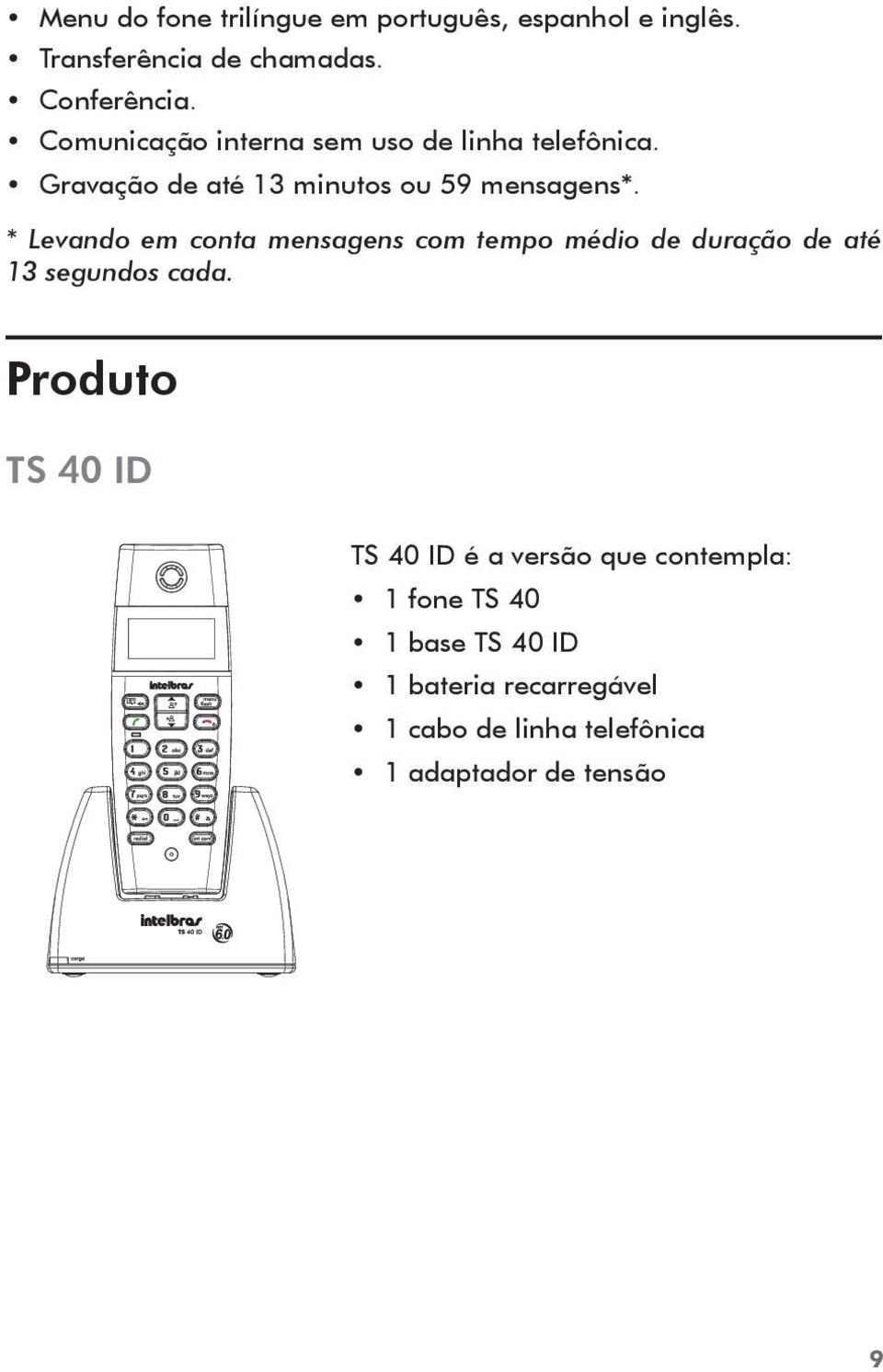 * Levando em conta mensagens com tempo médio de duração de até 13 segundos cada.