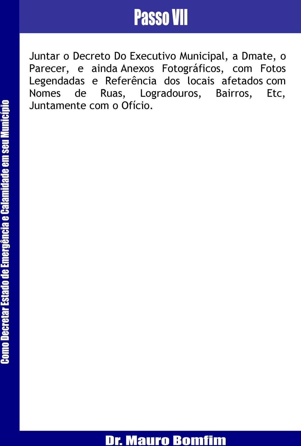 Legendadas e Referência dos locais afetados com Nomes