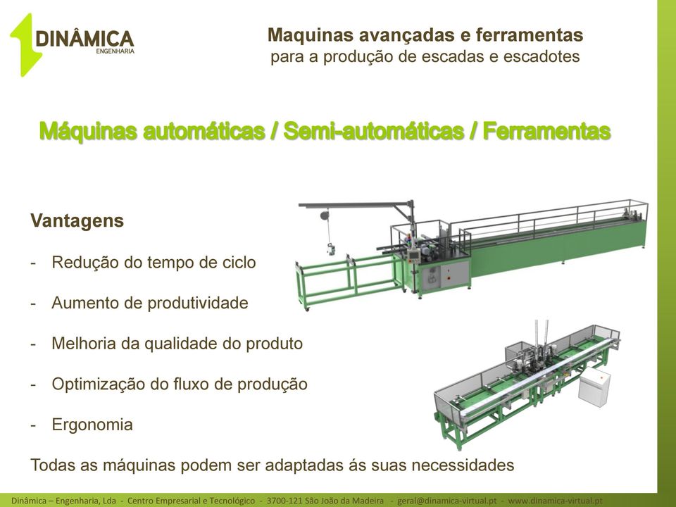 produtividade - Melhoria da qualidade do produto - Optimização do