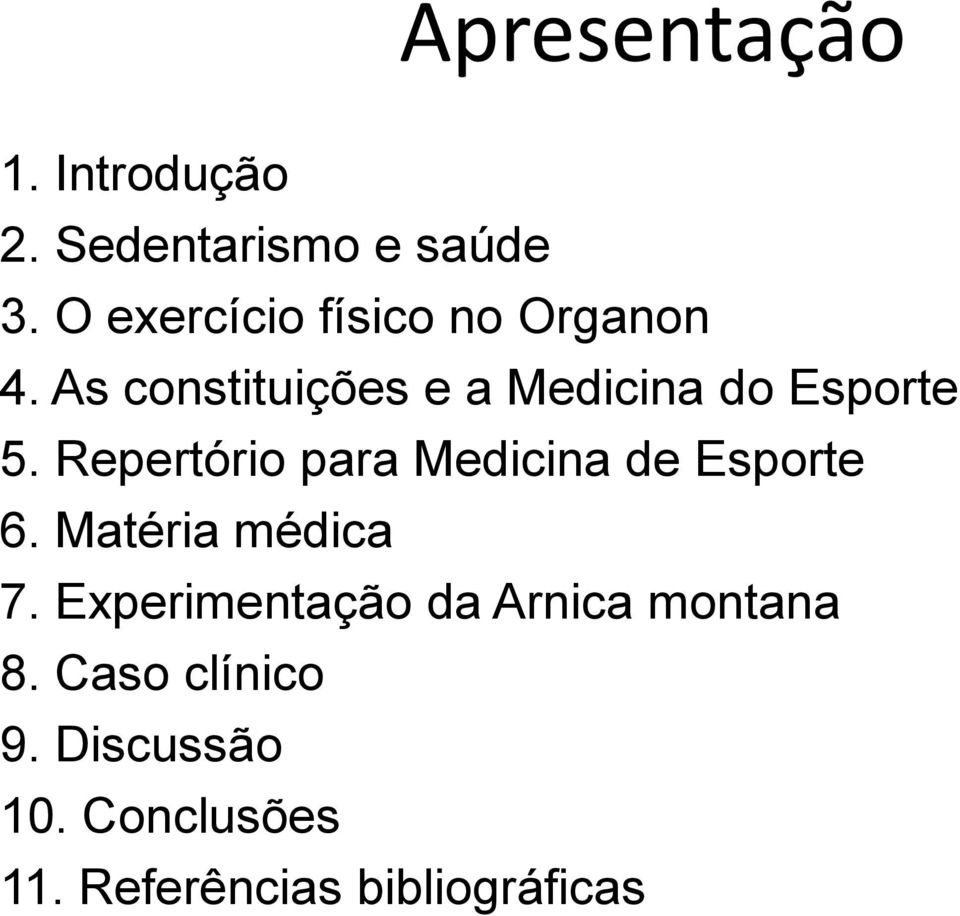 As constituições e a Medicina do Esporte 5.