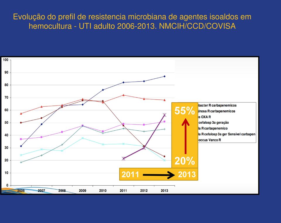 hemocultura - UTI adulto 2006-2013.