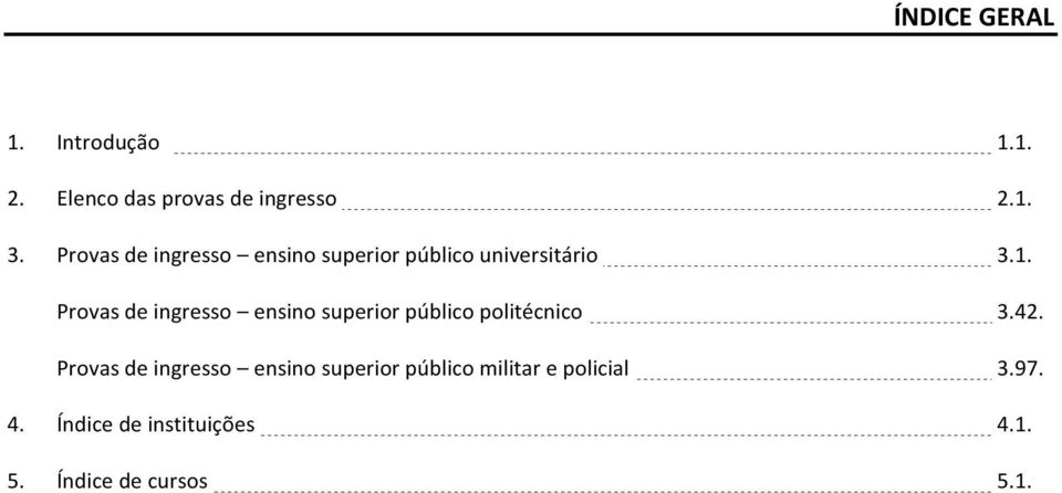 Provas de ingresso ensino superior público politécnico Provas de ingresso