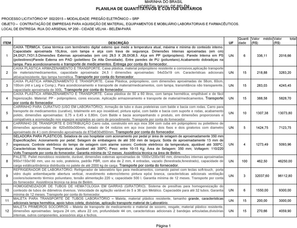 Caixa térmica com termômetro digital externo que mede a temperatura atual, máxima e mínima do conteúdo interno. Capacidade aproximada 15Litros, com tampa e alça com trava de segurança.