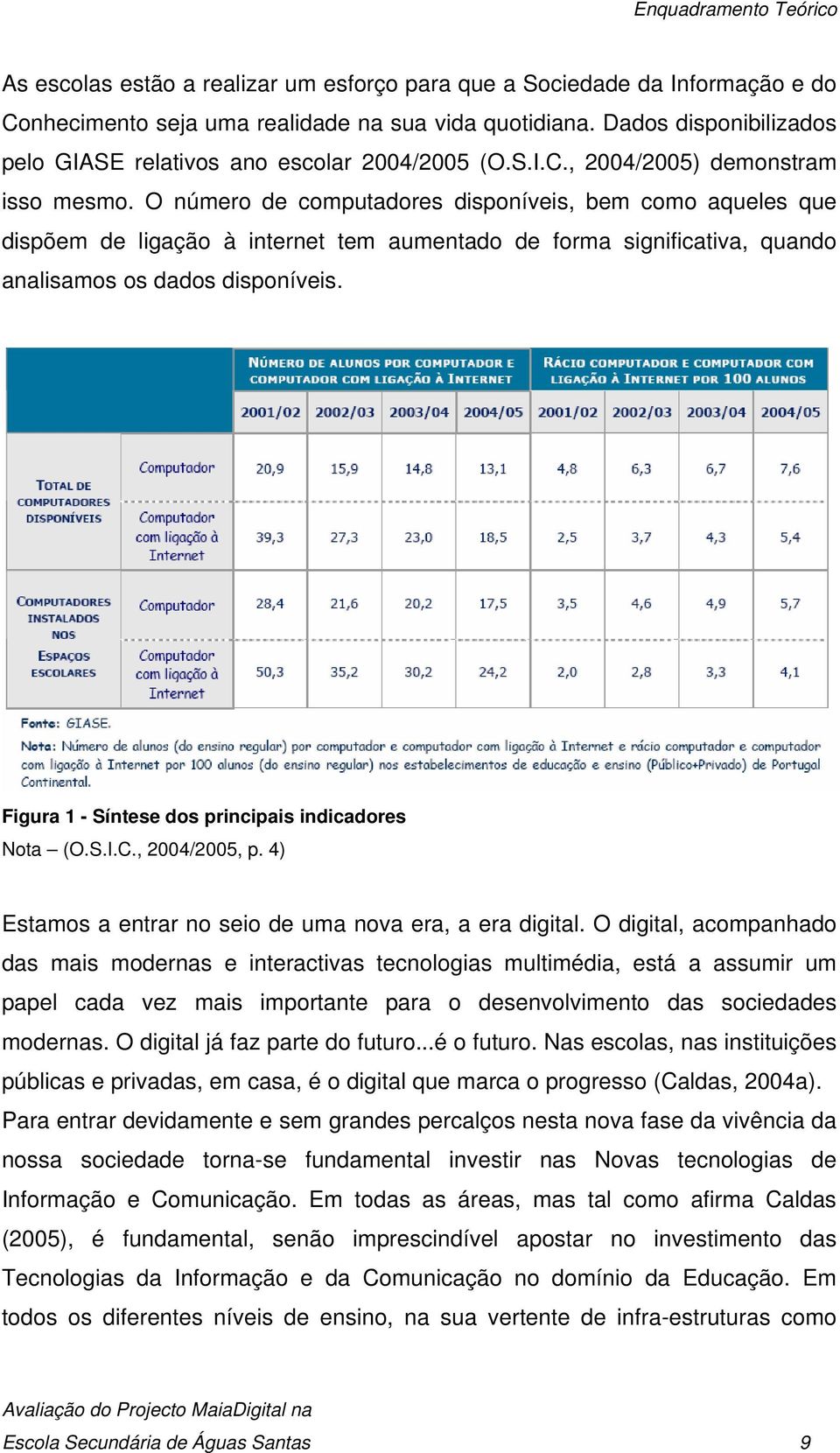 O número de computadores disponíveis, bem como aqueles que dispõem de ligação à internet tem aumentado de forma significativa, quando analisamos os dados disponíveis.