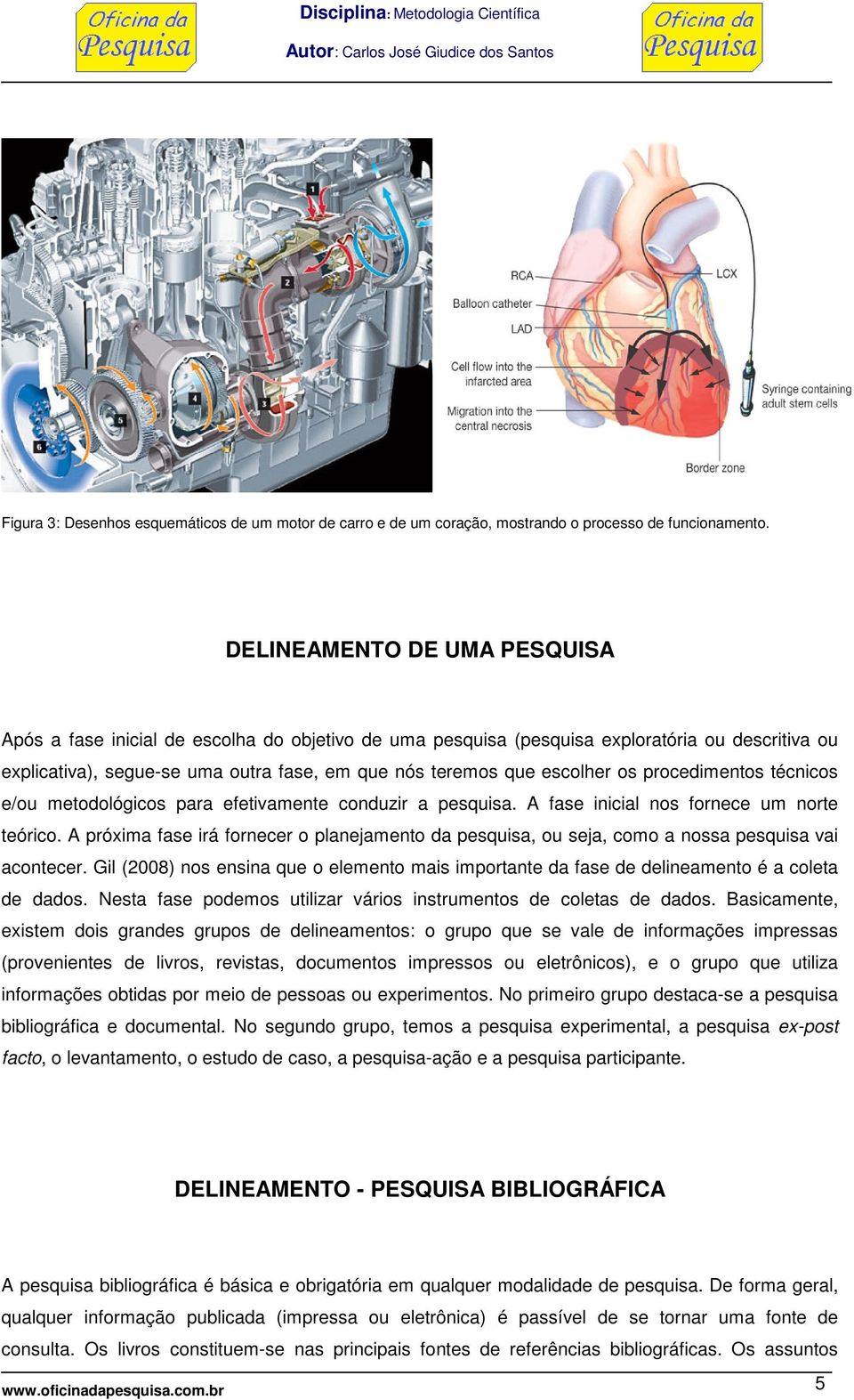 os procedimentos técnicos e/ou metodológicos para efetivamente conduzir a pesquisa. A fase inicial nos fornece um norte teórico.