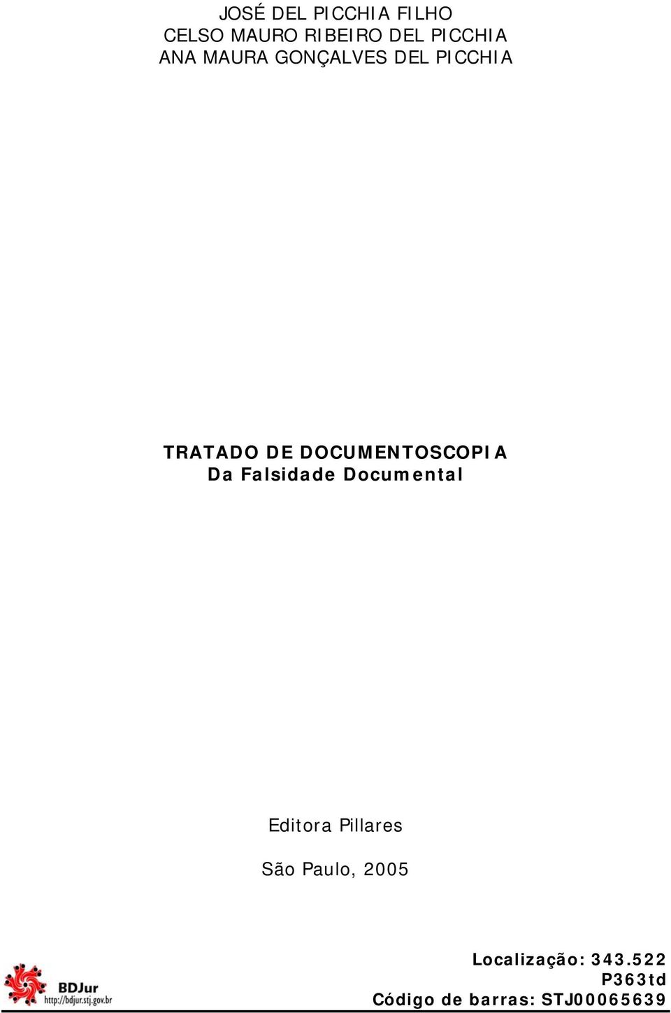 PICCHIA TRATADO DE DOCUMENTOSCOPIA Da