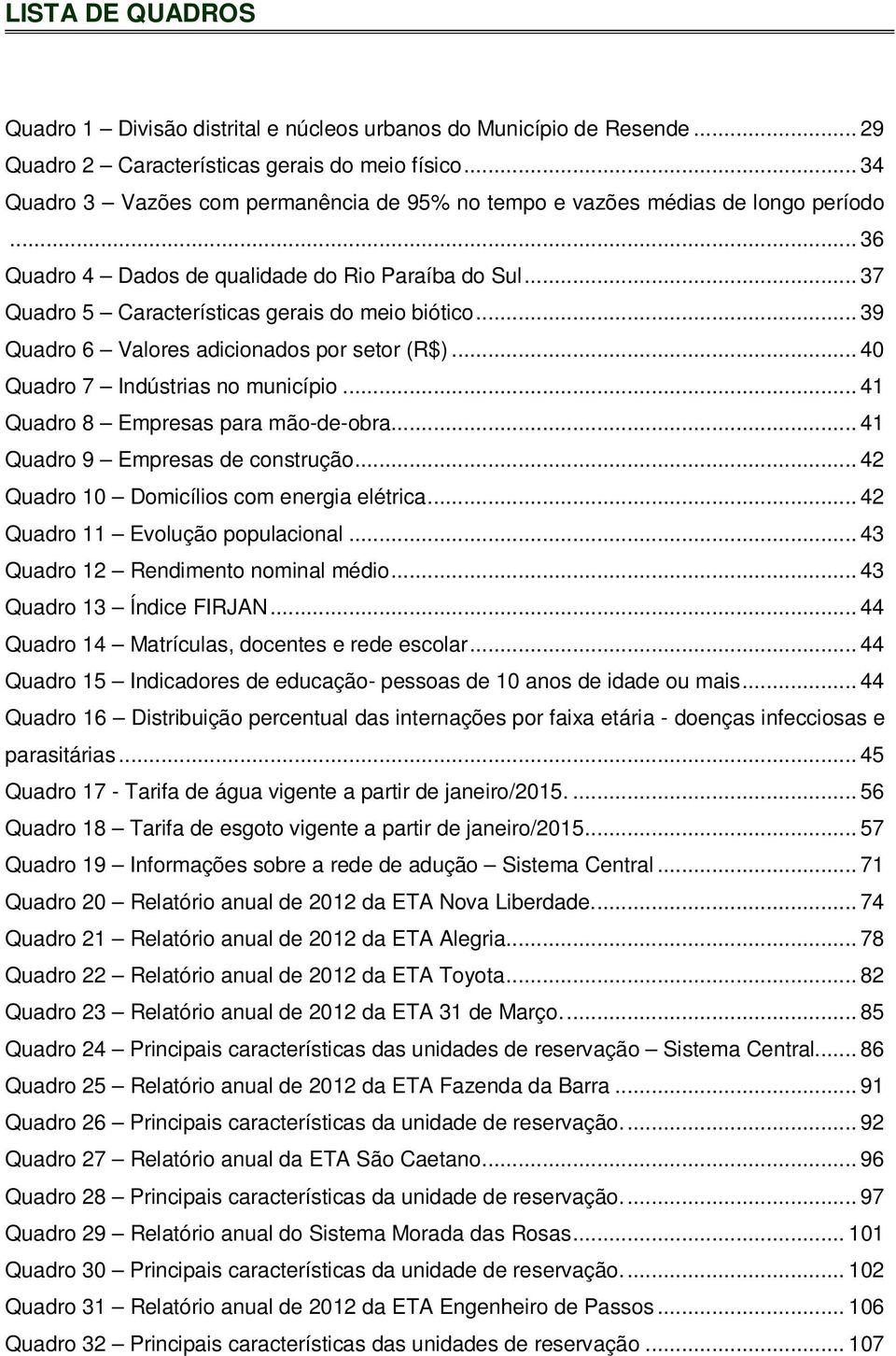 .. 39 Quadro 6 Valores adicionados por setor (R$)... 40 Quadro 7 Indústrias no município... 41 Quadro 8 Empresas para mão-de-obra... 41 Quadro 9 Empresas de construção.