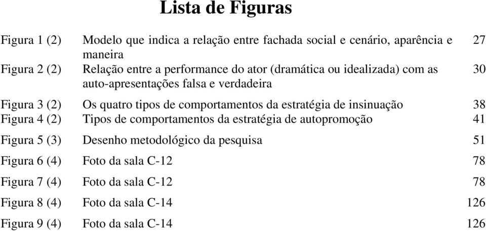 estratégia de insinuação 38 Figura 4 (2) Tipos de comportamentos da estratégia de autopromoção 41 Figura 5 (3) Desenho metodológico da