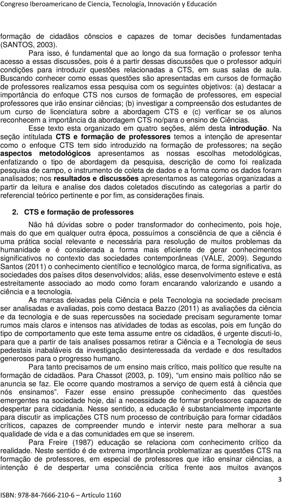 relacionadas a CTS, em suas salas de aula.