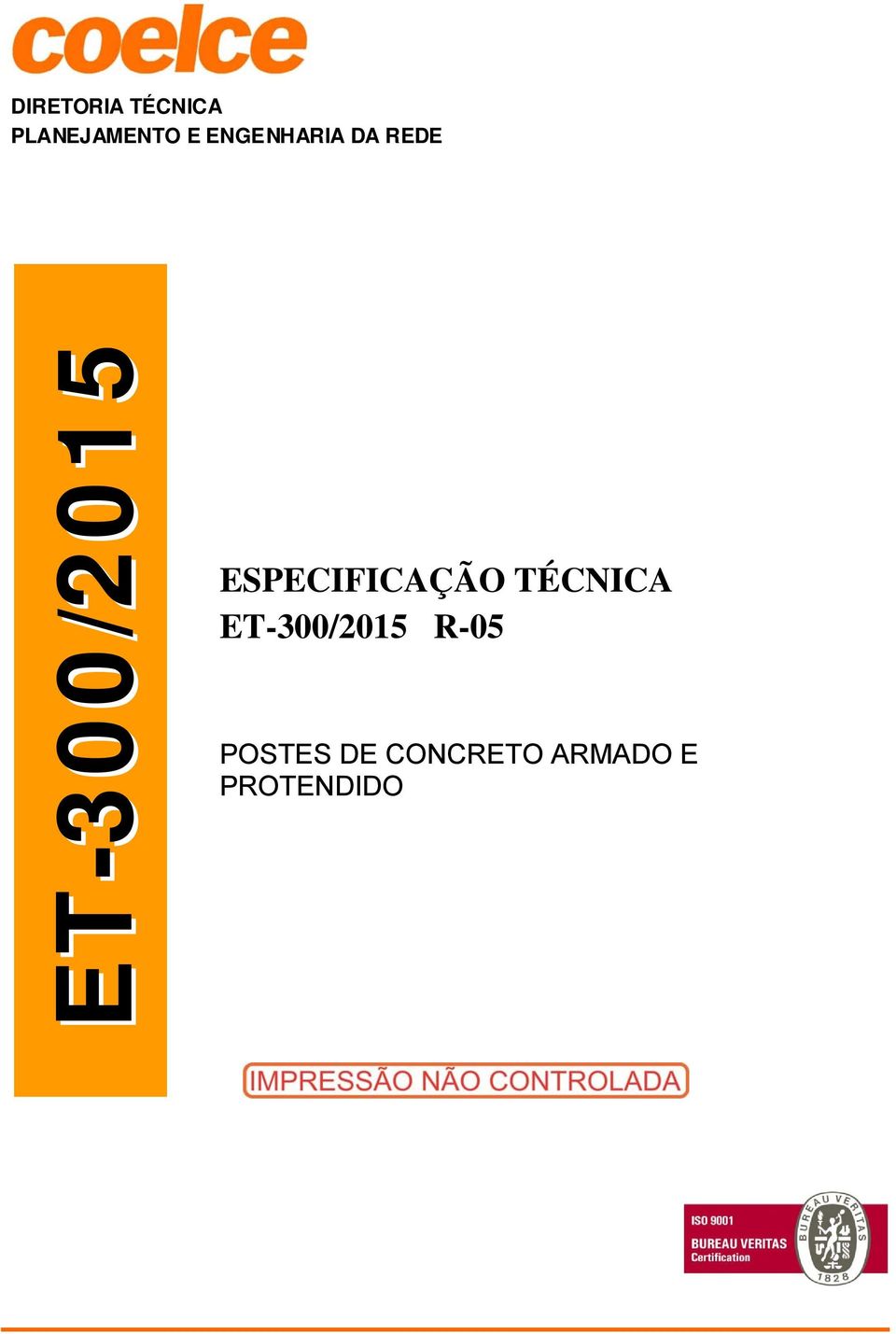ESPECIFICAÇÃO TÉCNICA ET-300/2015