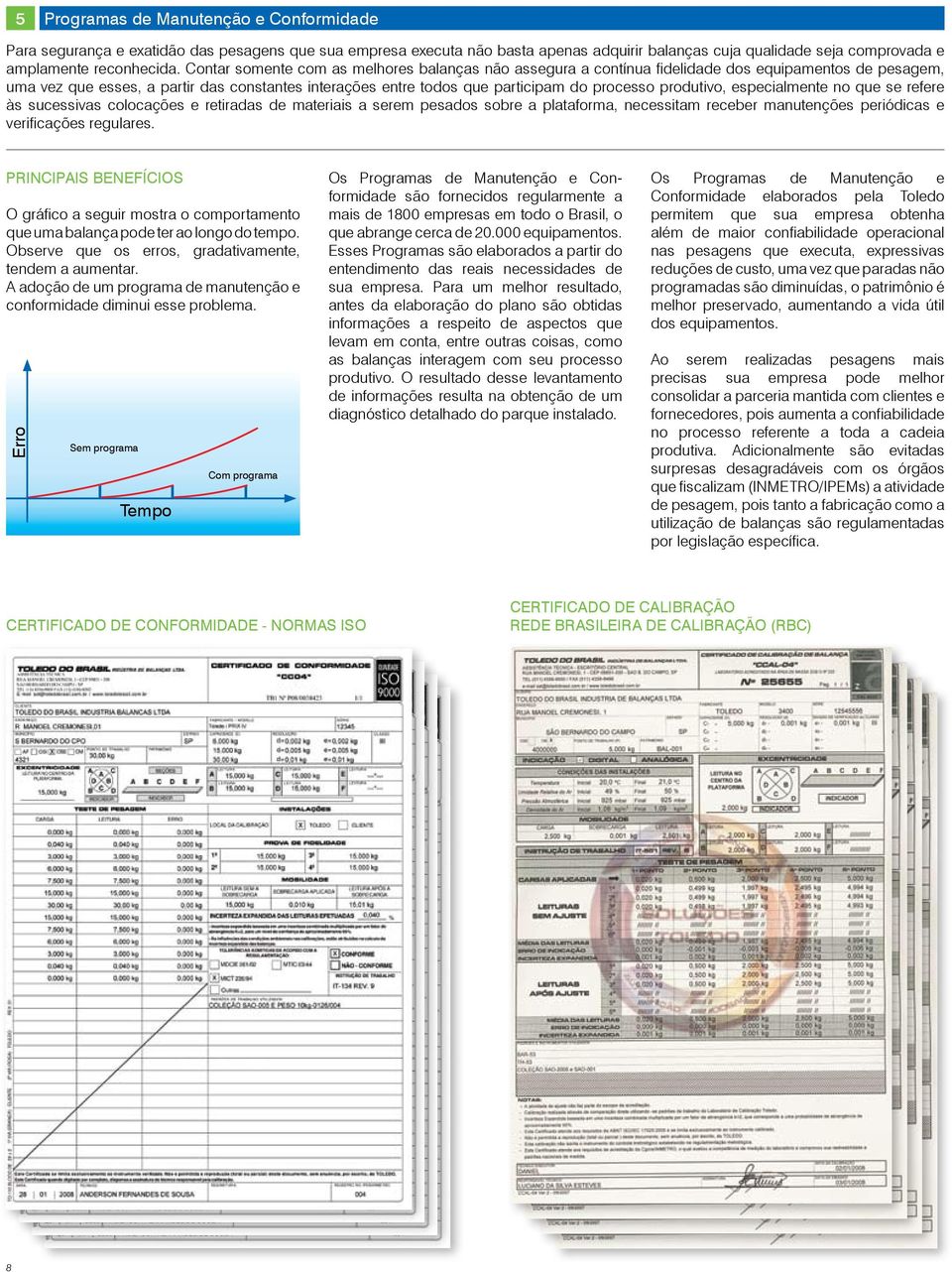 produtivo, especialmente no que se refere às sucessivas colocações e retiradas de materiais a serem pesados sobre a plataforma, necessitam receber manutenções periódicas e verificações regulares.