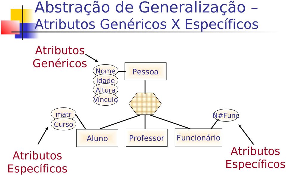 Pessoa matr Curso N#Func Atributos