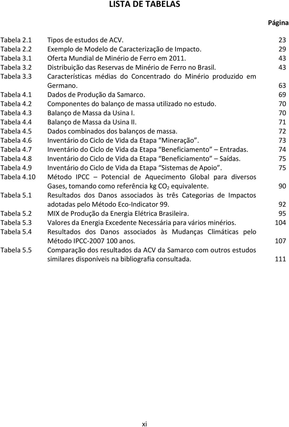 Distribuição das Reservas de Minério de Ferro no Brasil. Características médias do Concentrado do Minério produzido em Germano. Dados de Produção da Samarco.