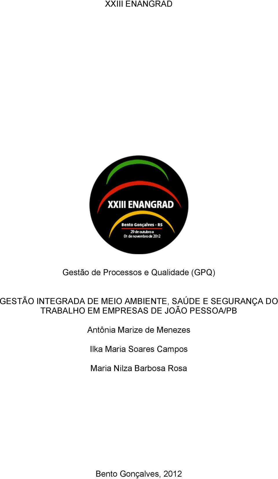 EMPRESAS DE JOÃO PESSOA/PB Antônia Marize de Menezes Ilka