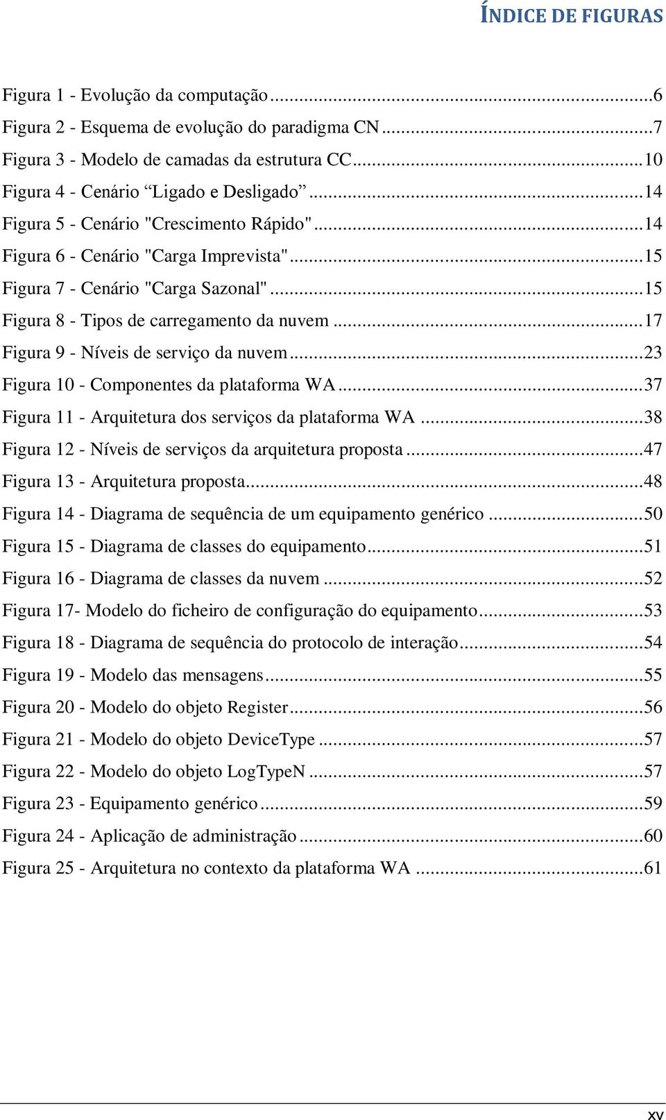 .. 17 Figura 9 - Níveis de serviço da nuvem... 23 Figura 10 - Componentes da plataforma WA... 37 Figura 11 - Arquitetura dos serviços da plataforma WA.