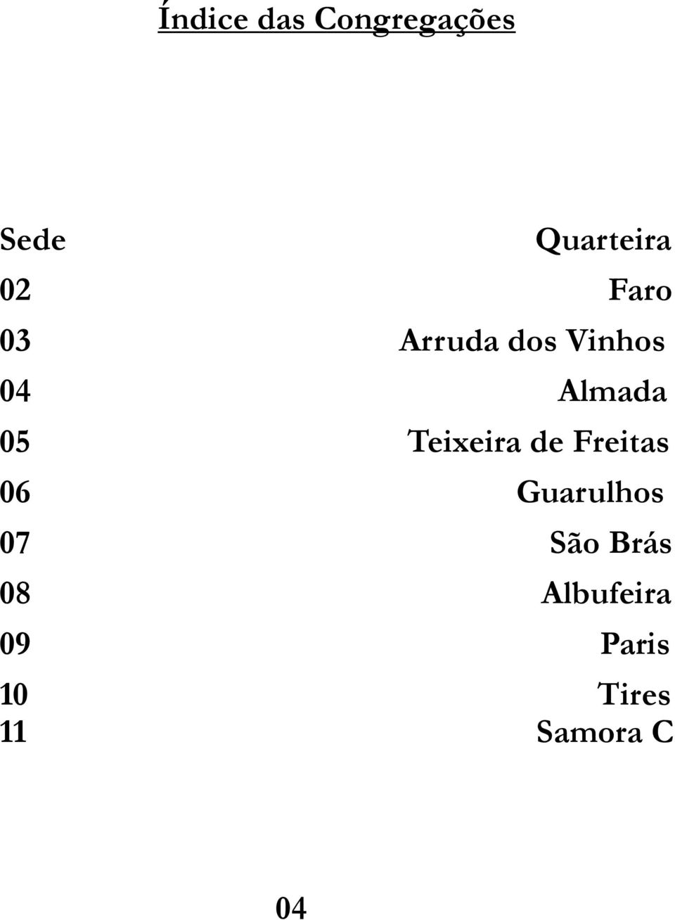 Teixeira de Freitas 06 Guarulhos 07 São