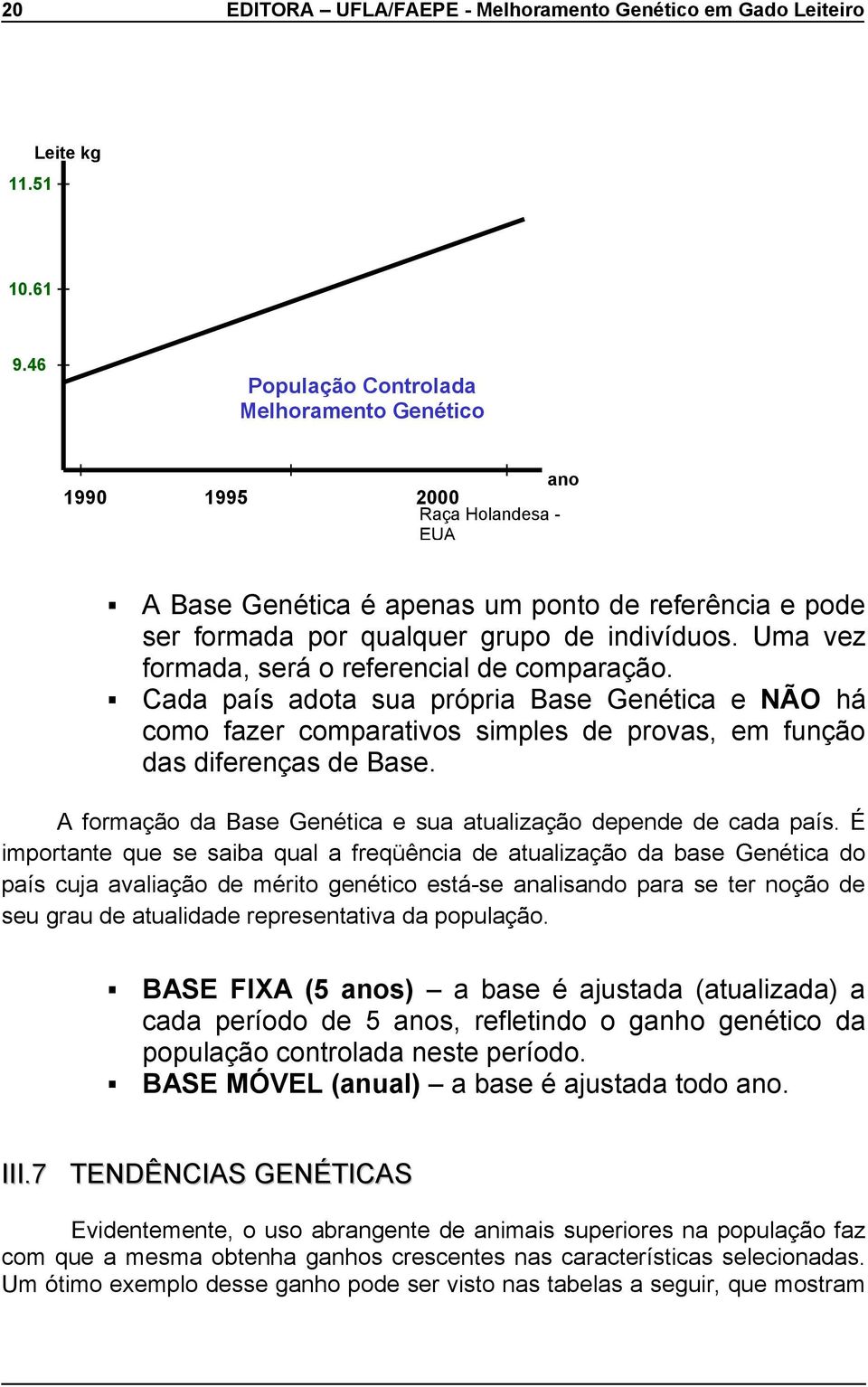 Uma vez formada, será o referencial de comparação. Cada país adota sua própria Base Genética e NÃO há como fazer comparativos simples de provas, em função das diferenças de Base.