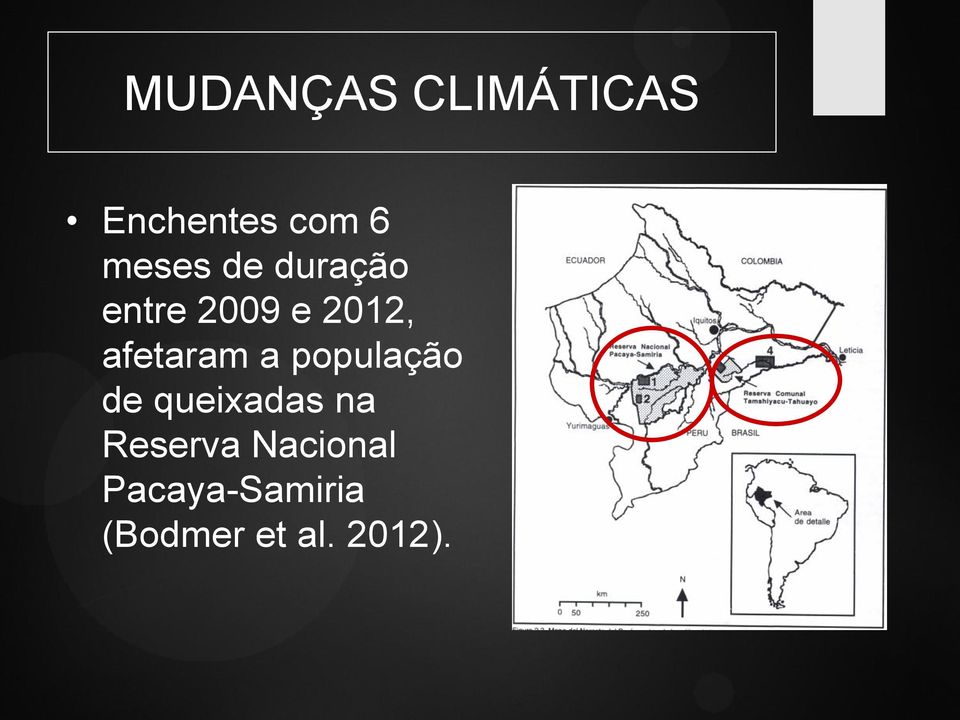 afetaram a população de queixadas na