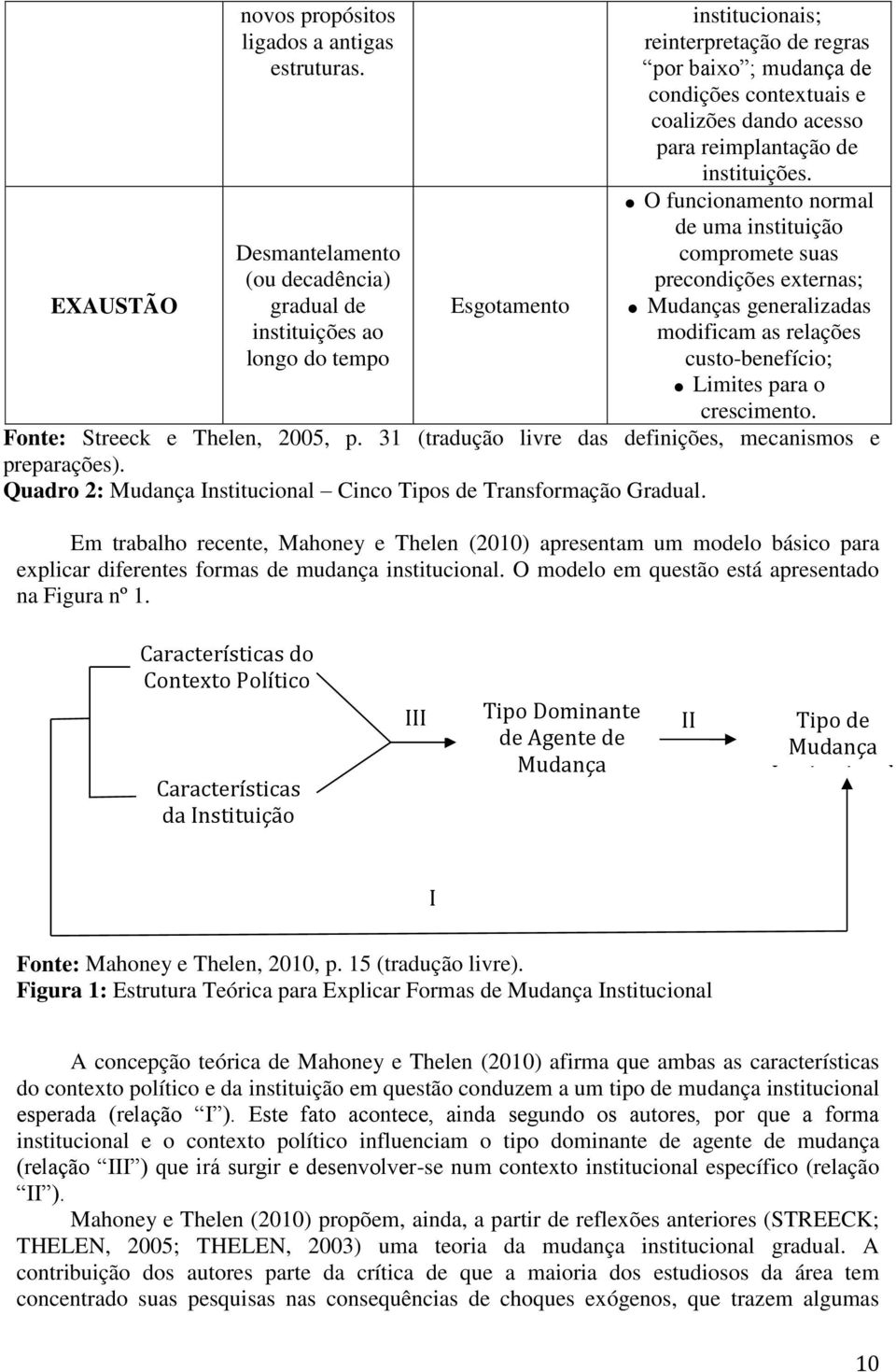 para reimplantação de instituições.